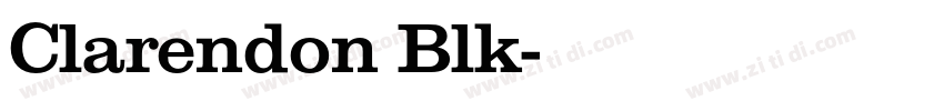 Clarendon Blk字体转换